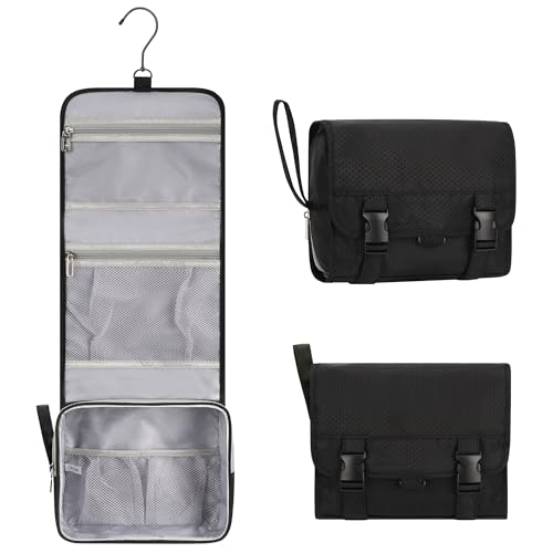 Small Hanging Travel Toiletry Bag for Men and Women