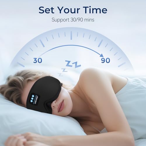 3D Sleep Mask with Bluetooth Headphones