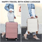 Suitcase Set 3 Piece Luggage Set Expandable with Spinner Wheels (6 Count)