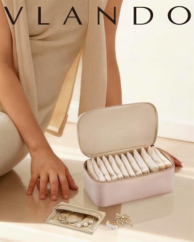 Jewelry Organizer with Clear 12 Velvet Bags