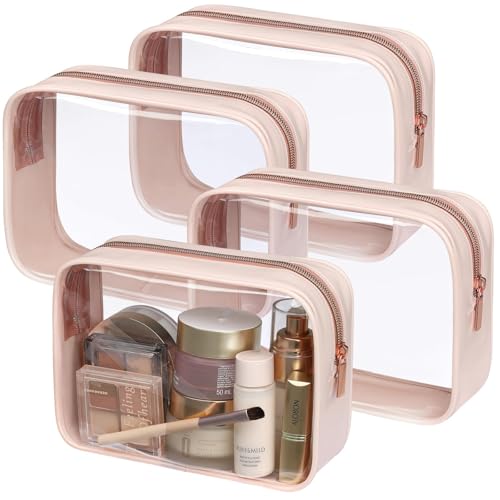 Clear Makeup Bag Travel (4 Count)
