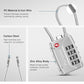 2 Pack TSA Approved Luggage Locks 4 Digit Code Cable Lock Silver (2 Count)