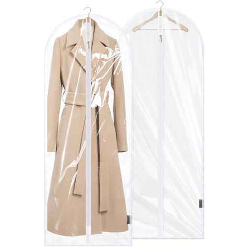 2PK Clear Garment Bags for Hanging Clothes (2 Count)