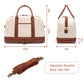 Weekender Bag for Women Canvas Overnight Bag Large Travel Tote Bag Carry on Shoulder Duffle Bag With Shoe Compartment