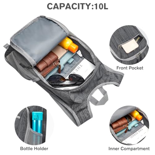 10L 15L Hiking Backpack Lightweight Packable Hiking Daypack Small Travel Outdoor Foldable Shoulder Bag