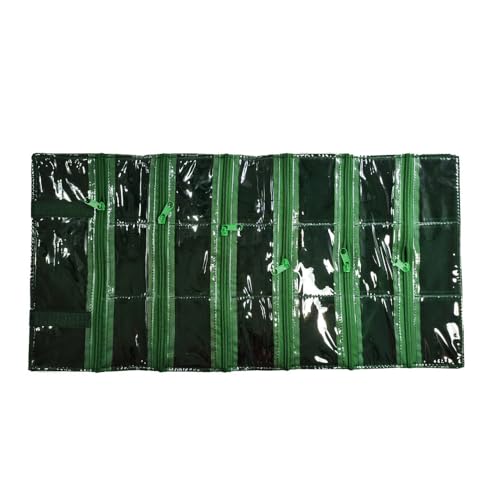 Travel Jewelry Roll Bag Portable Organizer Pouch With Grids&PVC Cover Storage Bags for Necklace