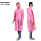 2 Pack Pink Long Sleeve Poncho Raincoats for Adults (2 Count)