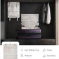 Checked Top Opening Expandable Suitcase