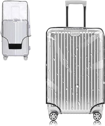 Clear PVC Suitcase Cover Protectors 24 Inch Luggage Cover for Wheeled Suitcase 24''