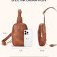 Crossbody Bags for Women Leather Cross Body Sling Bag for Woman Travel Mocha Brown