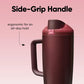 FreeSip Tumbler Stainless Steel Water Bottle 30 oz Black Cherry