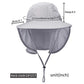 Unisex Outdoor Activities UV Protecting Sun Hats with Neck Flap Khaki