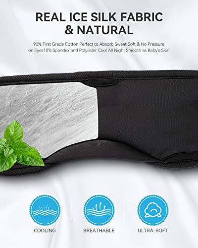 Sleep Headphones Bluetooth 5.4 Sleep Mask with HD Sound