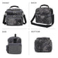 Double Layer Cooler Insulated Lunch Bag Adult Lunch Box Large Tote Bag for Men (MWH)