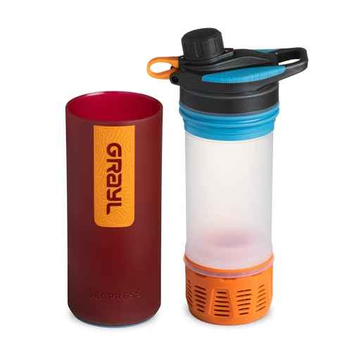 GeoPress 24 oz Water Purifier & Water Filter Bottle