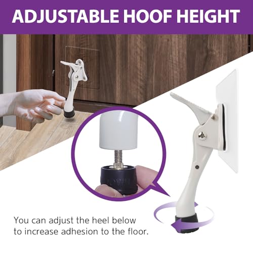 Door Stopper with Adhesive Bracket Stickers