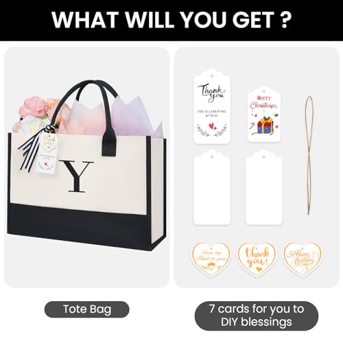 Initial Tote Bag