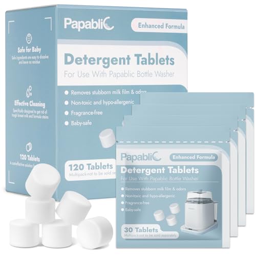 Official Detergent Soap Tablets for Bottle Washer (120 Count)