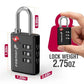 TSA Approved Locks for Luggage. Suitcase Locks with Open Alert Indicator