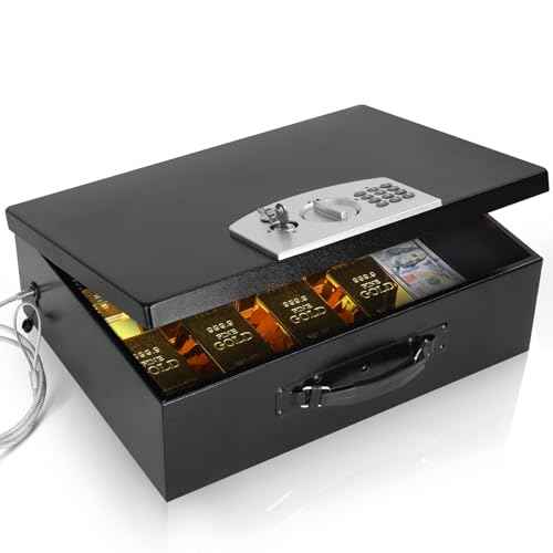 Fire Resistant Document Lock Box Safe Digital Keypad