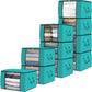 10 Pack Storage Bags for Clothes Blanket Storage Bins with Lids (10 Count)
