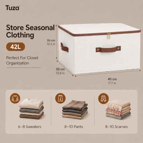 3 Pcs Rigid Storage Bins with Zipper Lid (3 Count)