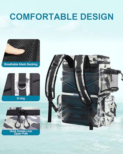 Fishing Backpack with Rod Holders