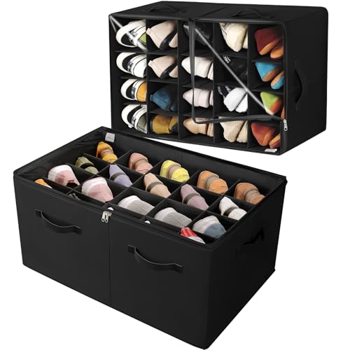 Shoe Organizer for Closet 2 Pack (2 Count)