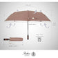 Folding Umbrella Real Wood Handle Kimono Burgundy