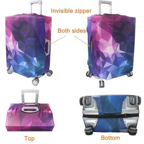Thicker Travel Luggage Covers with Luggage Tag For Suitcase Tsa Approved
