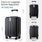 20 Inch Carry On Luggage Hard Shell Suitcases with Wheels Luggage Suitcase Travel Luggage for Women Men Rolling Luggage Bags for Business Trip Weekender