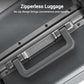 Zipperless Carry On Luggage Airline Approved with Aluminum Frame