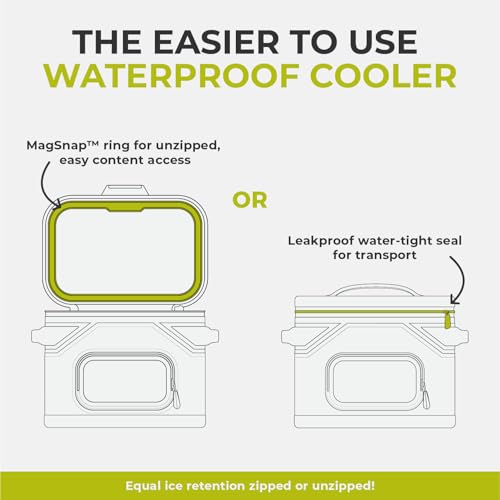 Magnetic Leak Proof 12 Can Soft Cooler with Waterproof Zipper