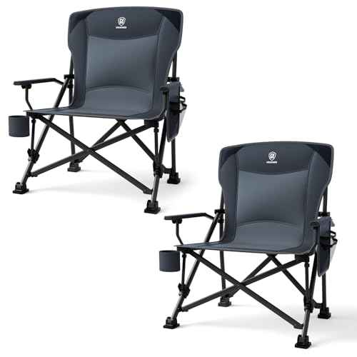 Oversized Folding Camping Chair for Adults (2 Count)