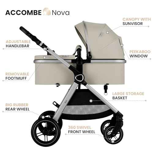 2-in-1 Convertible Baby Stroller for Newborn to Toddler