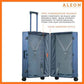 32" Aluminum Macro Traveler Checked Spinner Luggage