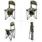 Extra Large Quick Folding Tripod Stool with Backrest Fishing Camping Chair with Carry Strap