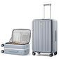 26 Inch Large Checked Luggage PC Hard Shell Luggage Top Opening Travel Luggage Suitcases with Wheels for Woman Men