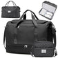Travel Duffle Bag with Shoes Compartment (3 Count)