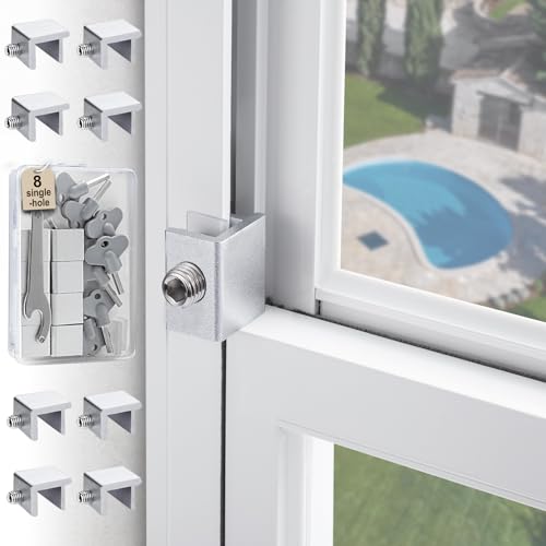 8 Sets Sliding Window Locks for Up and Down Windows (8 Count)