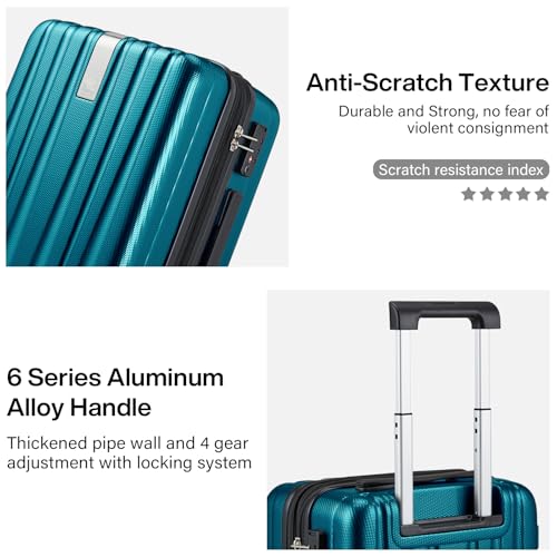29 Inch Expandable Large Checked Luggage with 8 Spinner Wheels