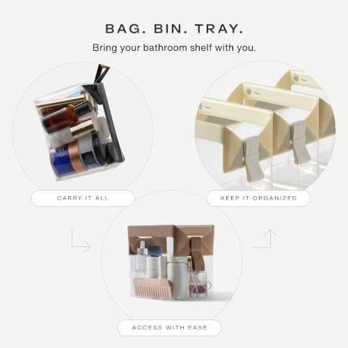 Parcel Clear Travel Kit with Zipperless Magnetic Closure