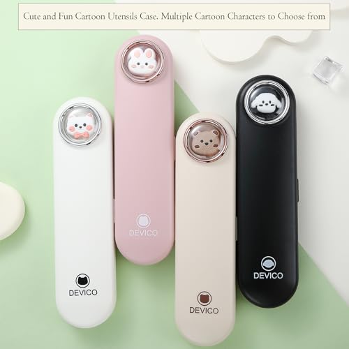 Travel Utensils with Case Cute (4 Count)