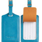 4 Pack Leather Luggage Tags for Suitcases Travel Labels (4 Count)