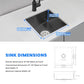 POPLFY 18 Inch Undermount Kitchen Sink