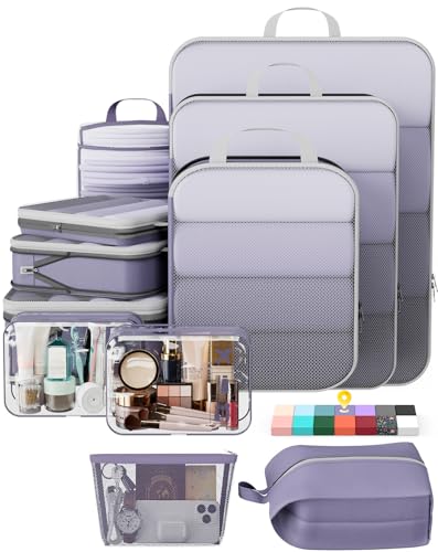 11 Set Compression Packing Cubes Garment Bags for Travel Essentials (11 Count)