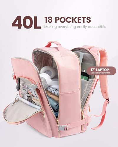 40L Travel Backpack Flight Approved Carry on Backpack