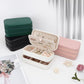 Small Travel Jewelry Box with Double Zipper