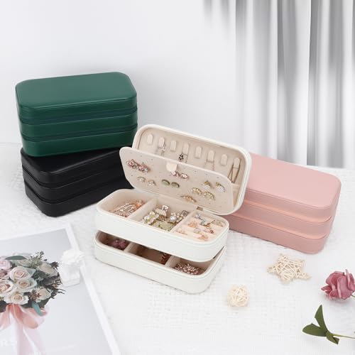 Small Travel Jewelry Box with Double Zipper