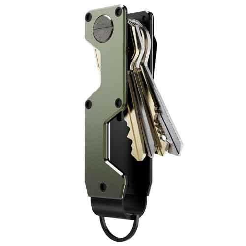 Key Organizer Compact Key Holder Metal Key Chain Minimalist key case key holder for keychain Secures 1